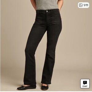 Lucky Brand High-Rise Flare Jeans in Black
